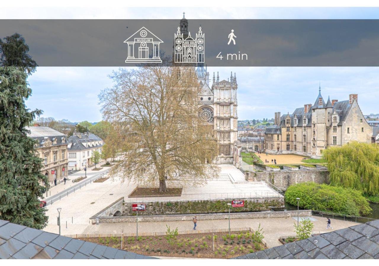 Le Charme D'Antan - Terrasse - Balcon - Hypercentre Evreux Apartment Ngoại thất bức ảnh